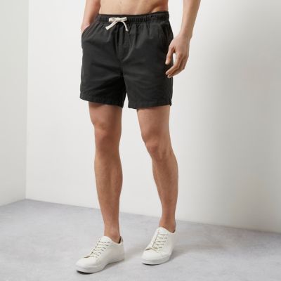 Black casual shorts